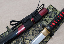 Load image into Gallery viewer, TsiaoChih Hand Made Japanese Sword UNOKUBI-ZUKURI Blade real sharp Katana Ship From German