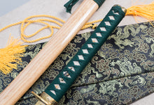 Load image into Gallery viewer, Tsiao Chih Buy Real Katana Europe | Hammer tone Handmade Damascus Steel Real Samurai Sword - Brass Tsuba, Full Tang Battle Ready (Germany Warehouse)
