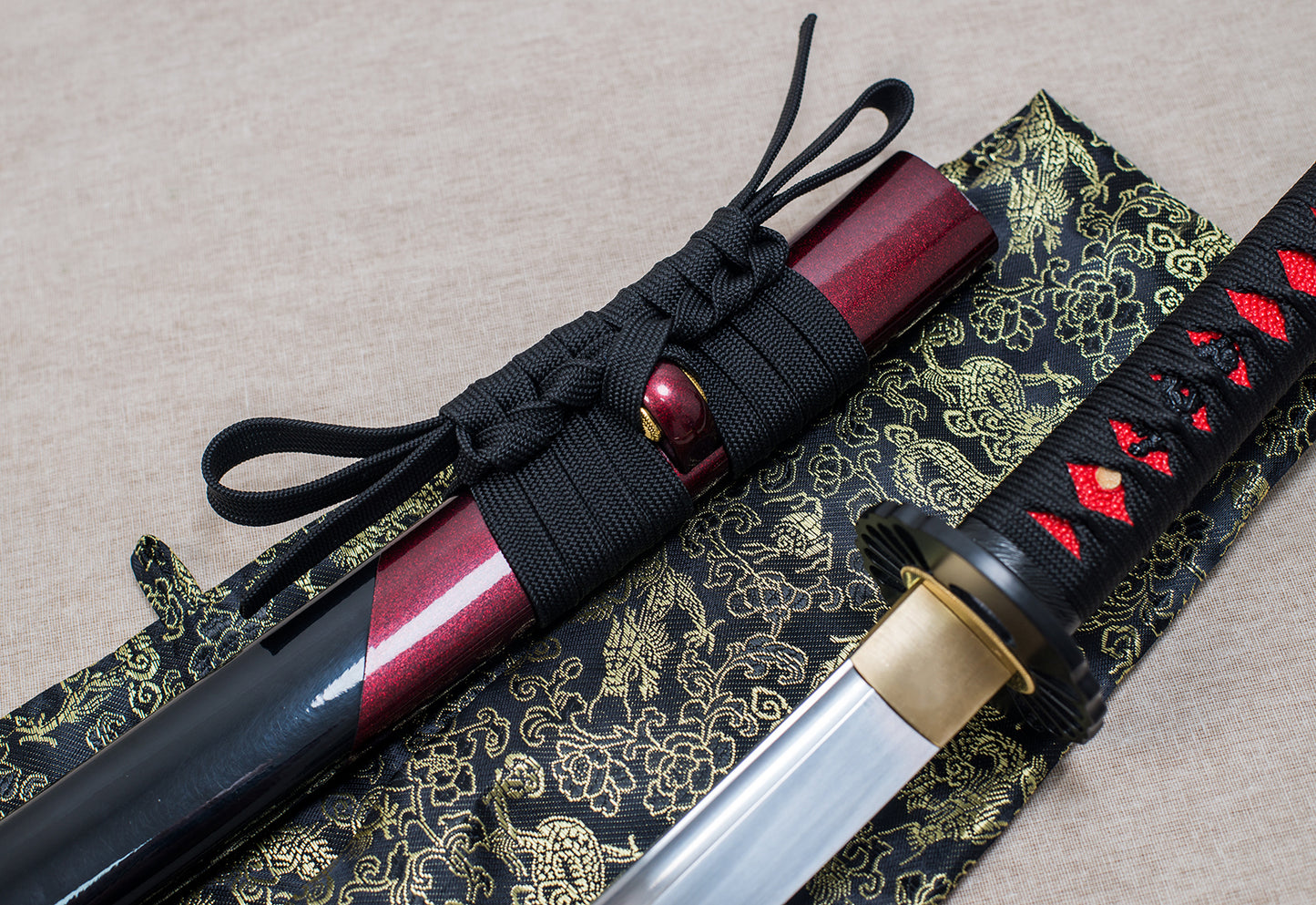 TsiaoChih Unokubi-Zukuri Katana | Hand-Forged Japanese Sword, Collector-Grade (EU Stock) - Kissaki (Blade Tip)