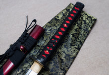 Load image into Gallery viewer, TsiaoChih Hand Made Japanese Sword UNOKUBI-ZUKURI Blade real sharp Katana Ship From German

