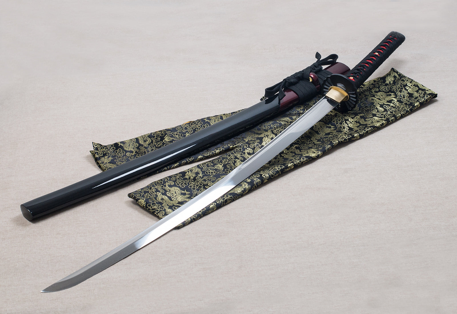 TsiaoChih Unokubi-Zukuri Katana | Hand-Forged Japanese Sword, Collector-Grade (EU Stock) - Full Blade Profile