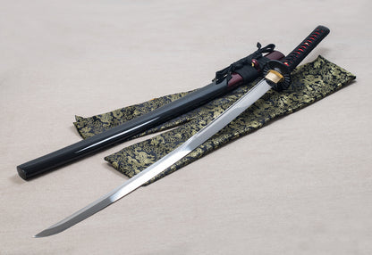 TsiaoChih Unokubi-Zukuri Katana | Hand-Forged Japanese Sword, Collector-Grade (EU Stock) - Full Blade Profile